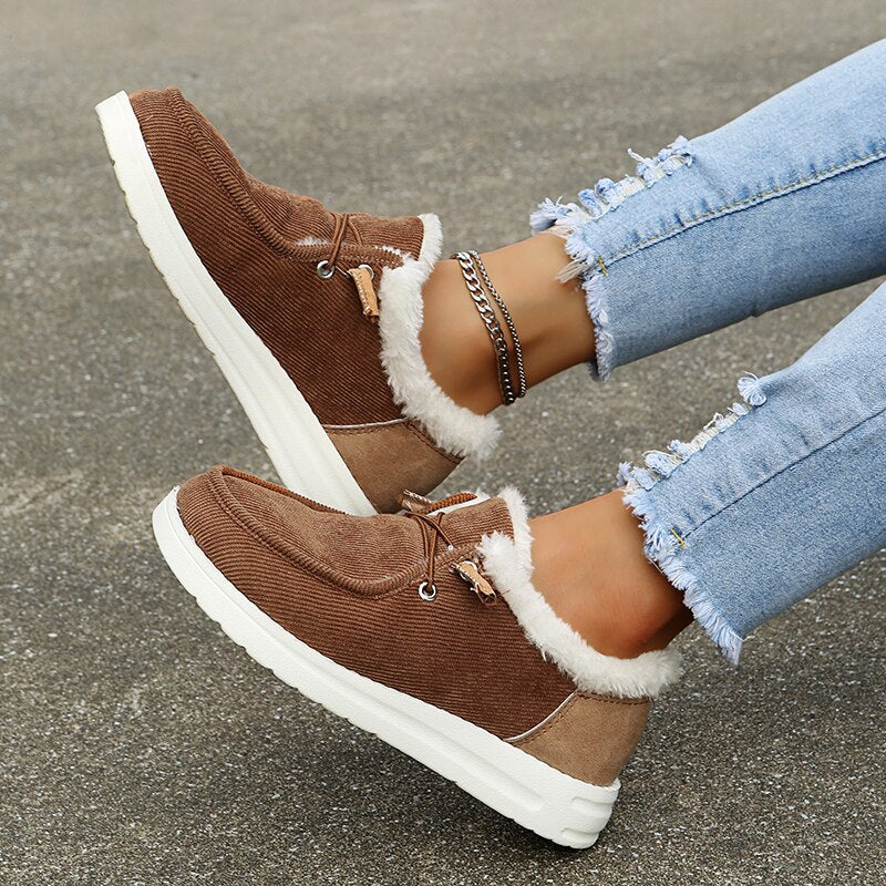 Damen Slip-On Winter-Schuhe mit Plüschfutter – Maren