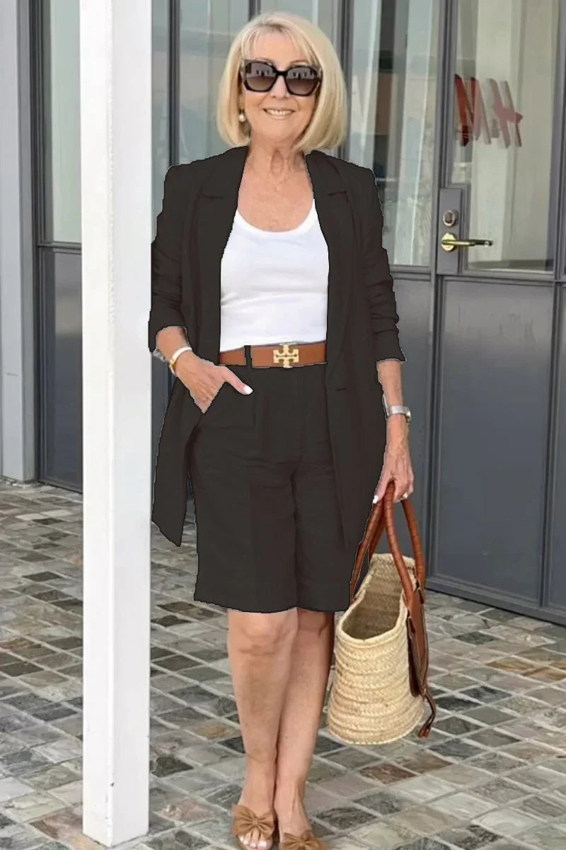 Trendiges Damen-Sommeroutfit aus Leinen – Camille