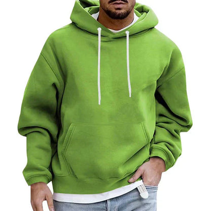 Oversize-Herrenhoodie mit Kängurutasche – Herbstedition Matteo