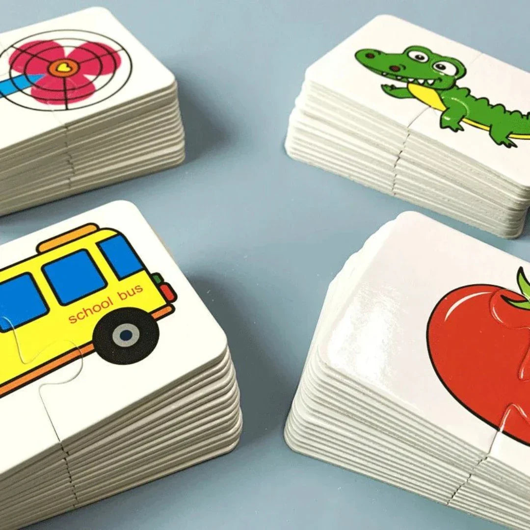 Karten-Memo-Spiel für Kinder – Fördert spielerisch Gedächtnis & Konzentration (1+1 Gratis)