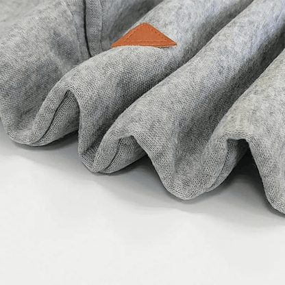 Sweatkleid | Taschen | Kaputzen | Knielang | Lange Ärmel | Einfarbig-Luzern Mode