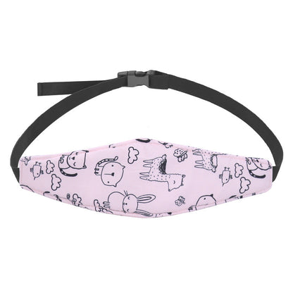 Rosa Kindergürtel mit Tiermotiven, verstellbar, für Sicherheit, niedliches Design.