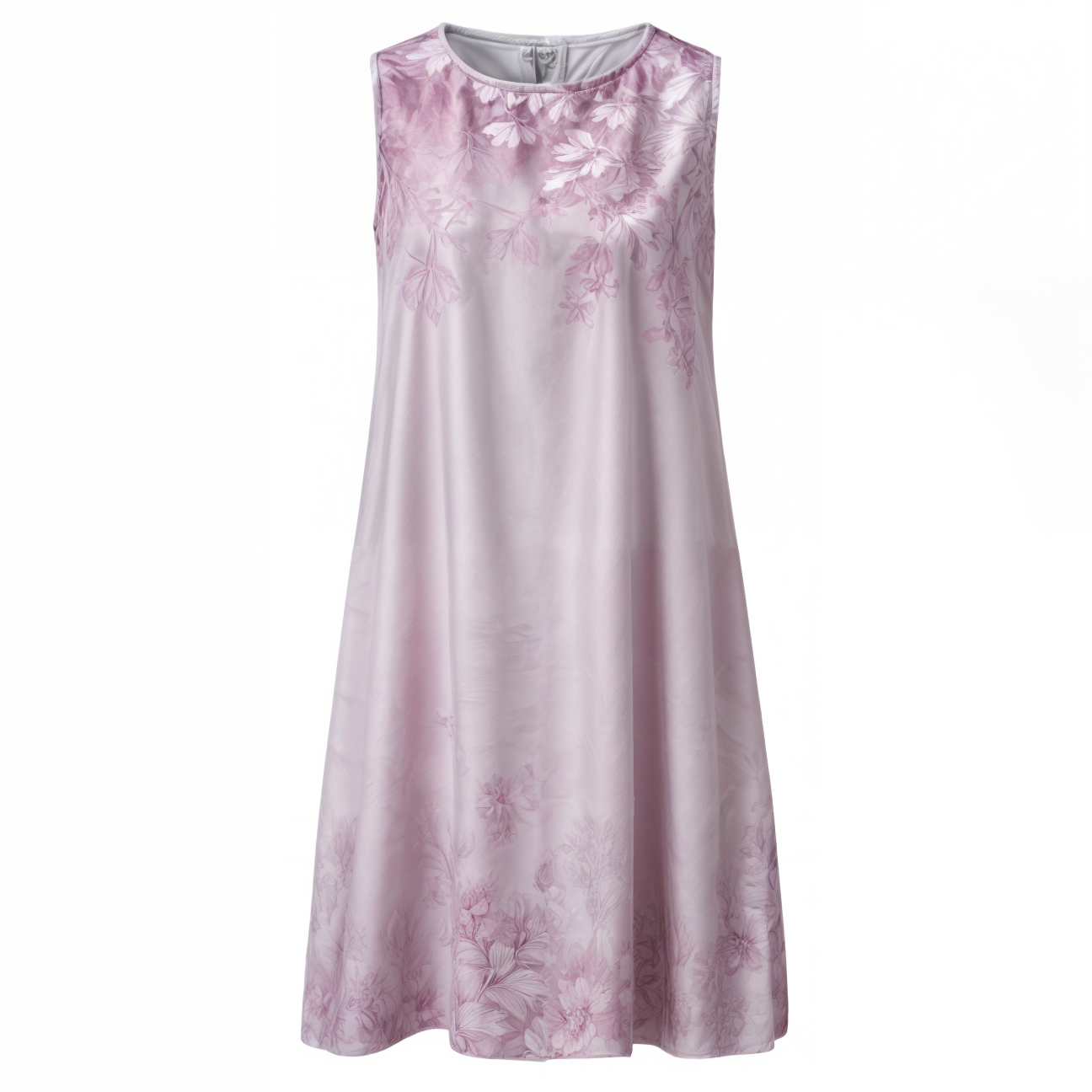 Kleid mit Blumenmuster | Knielang | Locker | Kurzarm | Rundhals-Luzern Mode