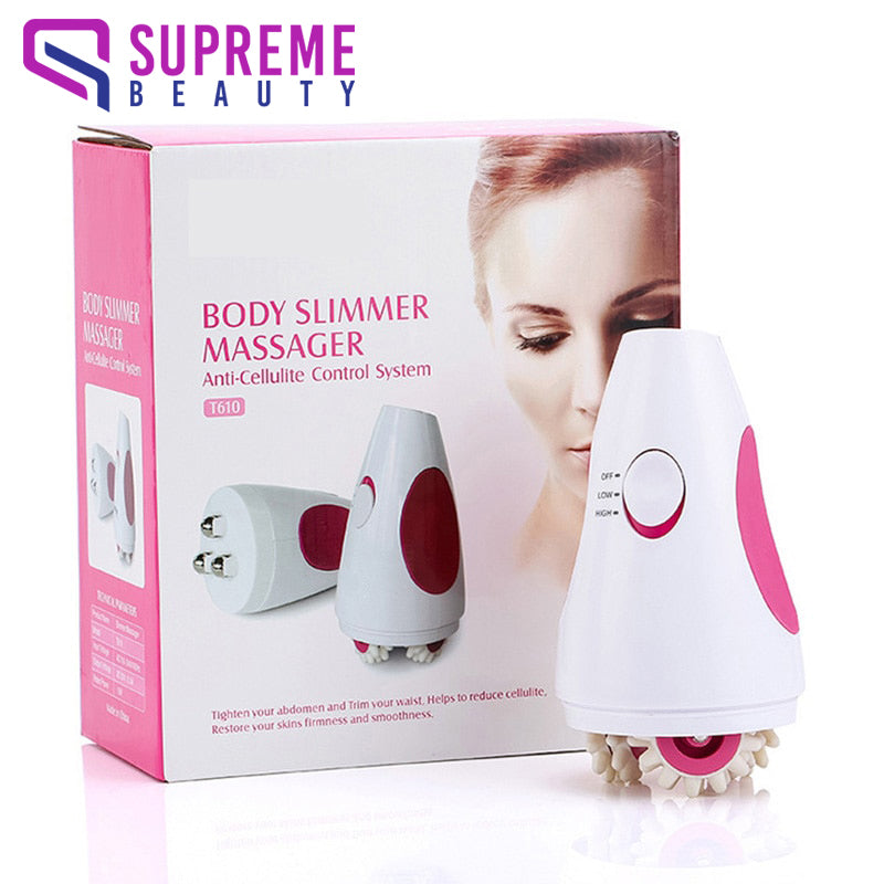 Körpermassagegerät, weiß-rosa, Anti-Cellulite, Supreme Beauty, Box-Verpackung, T610-Modell.