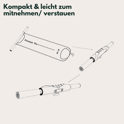 Zusammenklappbarer Teleskop-Wanderstock, leicht, kompakt, ideal für Reisen und Outdoor-Aktivitäten.