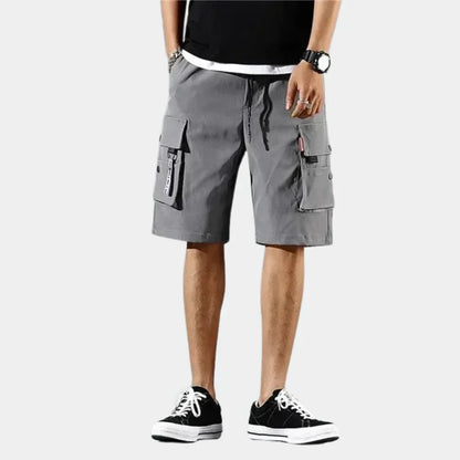 Herren Cargo Shorts | Baumwolle | Loose Fit | Elastischer Bund -Luzern Mode