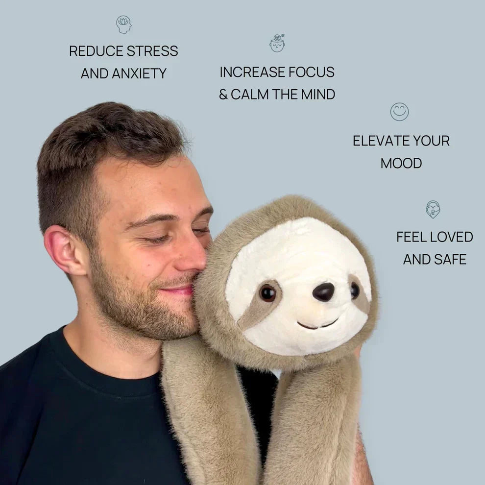 Stress Relief Plush Animal with Long Hugging Arms, 18 in Soft Cuddle Toy 7
