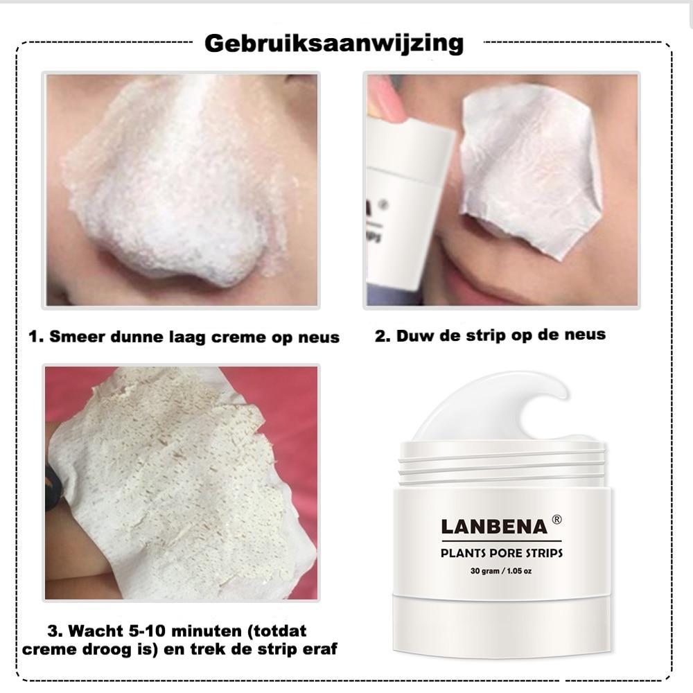 LANBENA Pflanzen Porenstreifen, 30g, Gesichtsreinigung, Mitesserentfernung, Hautpflege.