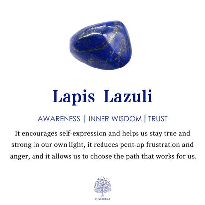 Blauer Lapis Lazuli Stein, poliert, für Bewusstsein und innere Weisheit, Schmuckherstellung.