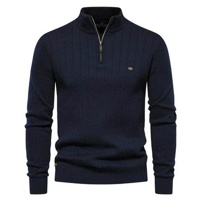 Herren Herbstpullover mit Reißverschluss – Daan