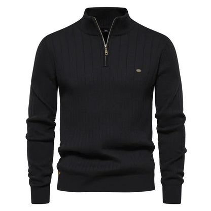 Herren Herbstpullover mit Reißverschluss – Daan