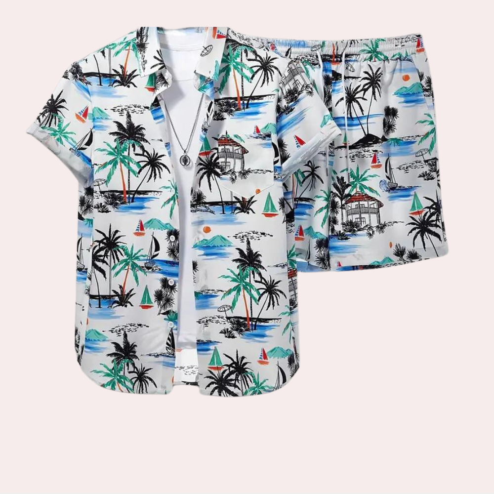 Lässiges Sommer Outfit Herren | Atmungsaktives Set Zweiteiler | Jetzt kaufen-S-Luzern Mode