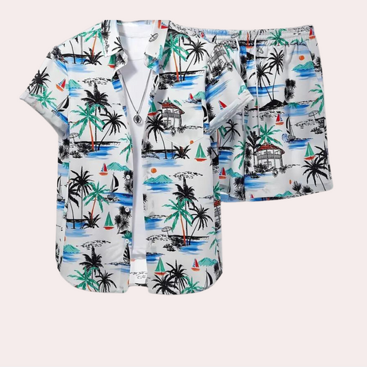 Lässiges Sommer Outfit Herren | Atmungsaktives Set Zweiteiler | Jetzt kaufen-Luzern Mode