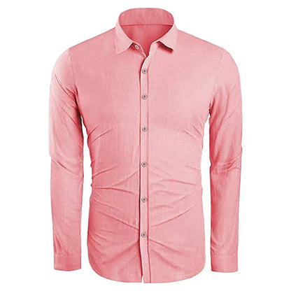 Luftiges Leinenhemd Herren | atmungsaktiv Sommer | Freizeit Look modern-Luzern Mode