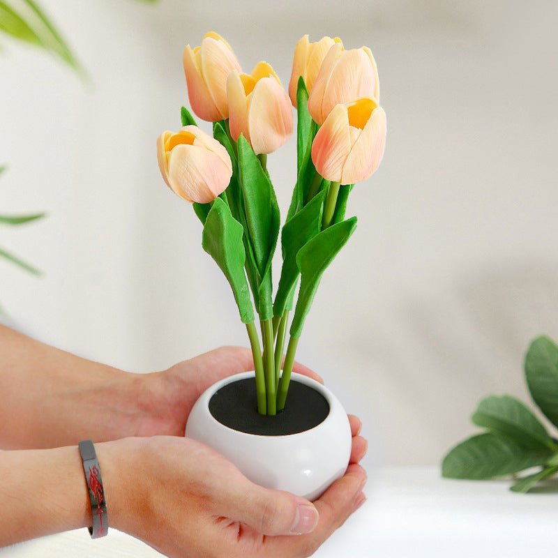 Dekorative LED Tulpe Tischlampe – Florima