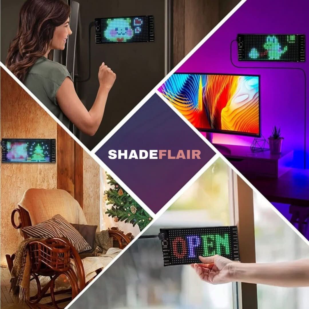 LED-Display anpassbar, bunt, für Innenräume, ideal für Dekoration und Werbung, vielseitig einsetzbar.