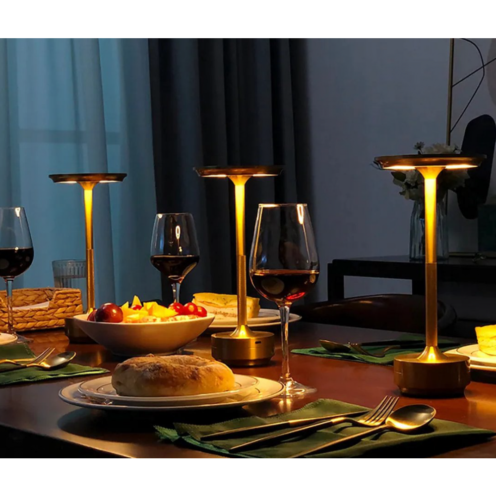 ClarityGlow Luxus Edition | Kabellose LED-Tischlampe