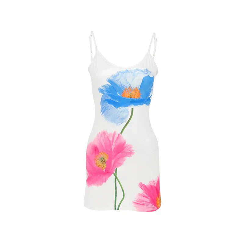 Sommerkleid Damen | Ärmellos mit Rückenausschnitt | Figurbetont | Strandmode-Luzern Mode
