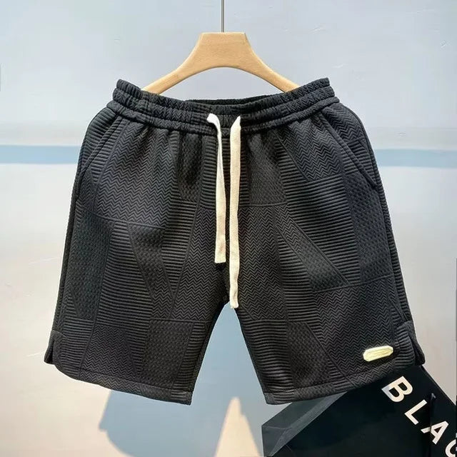 Herren Shorts Sommer | Leicht & atmungsaktiv | Mit Taschen | Henry Stil-Schwarz-S-Luzern Mode