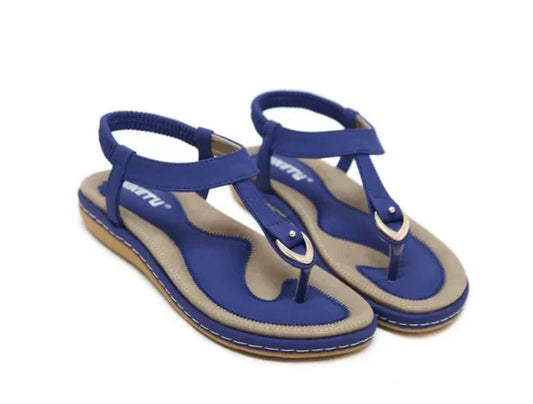 Damen Sandalen | Offenes Design | Rutschfest | Flaches Design -Luzern Mode