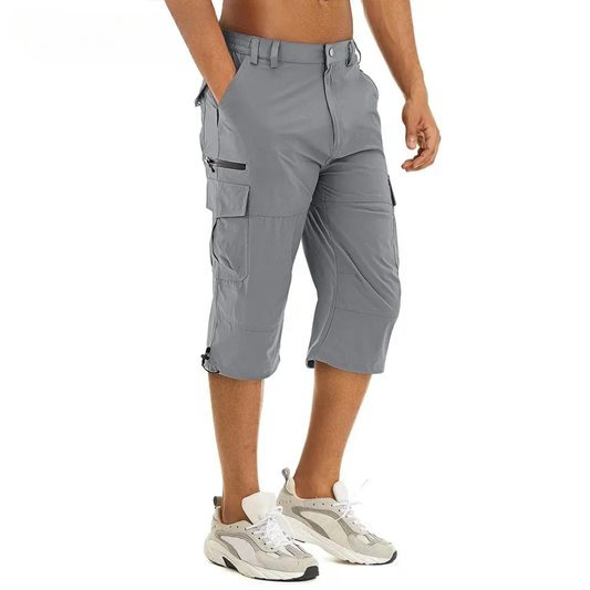 Herren Cargoshorts Outdoor Sommer | Knielang & atmungsaktiv | Leicht & schnelltrocknend-S-Luzern Mode