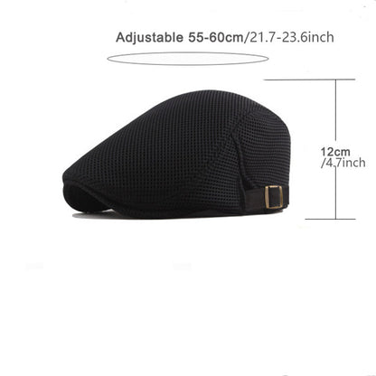Sommer Schiebermütze Unisex | Atmungsaktive Kappe leicht | Stilvoll für Herren & Damen-Luzern Mode