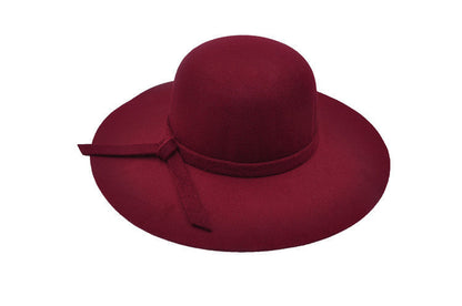 Damen Sommerhut bequem | Bucket Hat UV-Schutz | Leichter Hut für sonnige Tage-Weinrot-Luzern Mode