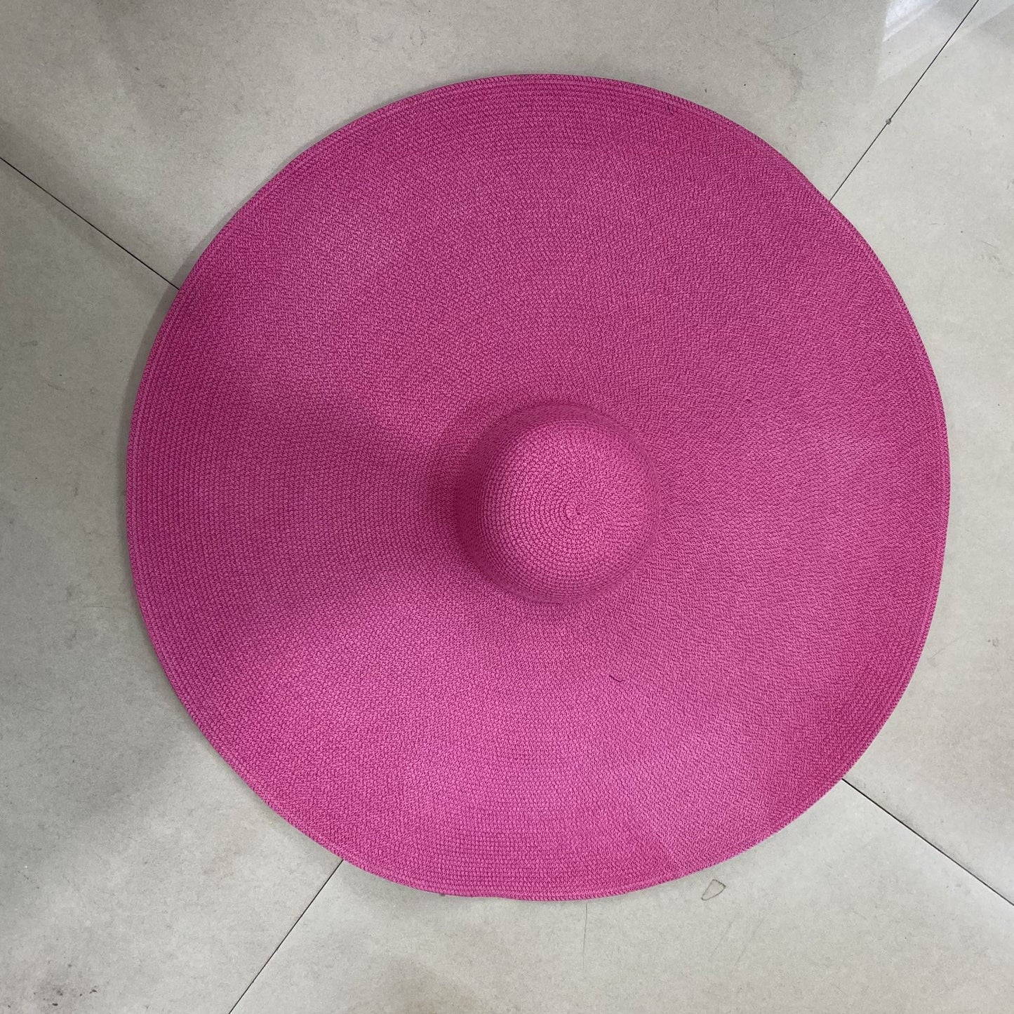 Sommerhut Damen | Breite Krempe | Atmungsaktiv & Leicht | Für Strand & Alltag-Pink-Rot-Einheitsgröße-Luzern Mode