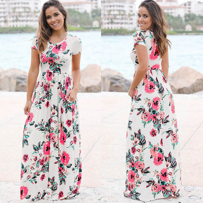 Sommerkleid Damen | Leicht & vielseitig | Knielang | Luftig | Für Alltag & Urlaub-Weiß-S-Luzern Mode