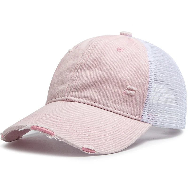 Cap mit Zopföffnung & Mesh-Design – 1 kaufen, 1 gratis – Liora