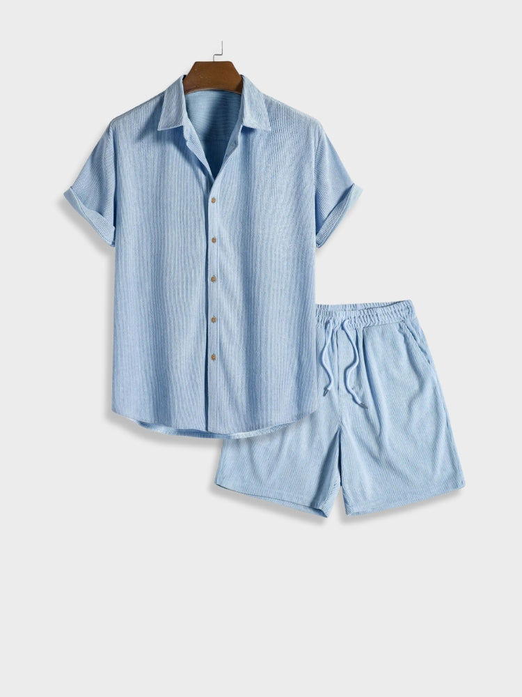 Herren-Cordhose für den Sommer mit Knopfverschluss – Sven