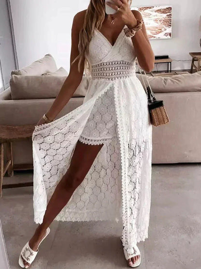Kleid-Shorts-Kombi Damen | Spitze | integriert | luftig | bequem | atmungsaktiv-Luzern Mode