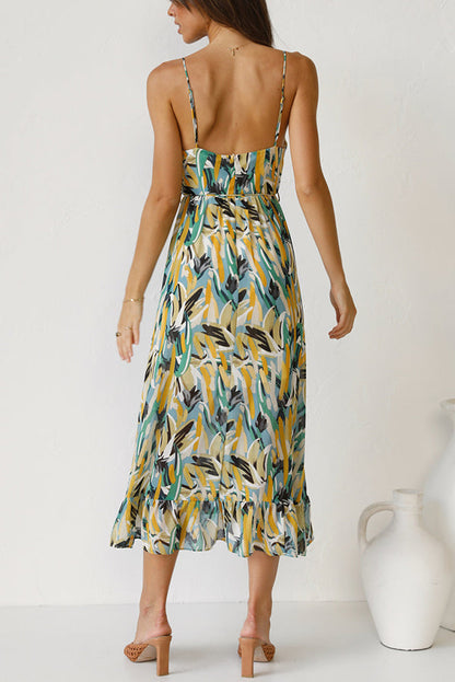 Maxi Sommerkleid Damen | Luftig tailliert | Leichtes Kleid | Urlaub Look-Luzern Mode