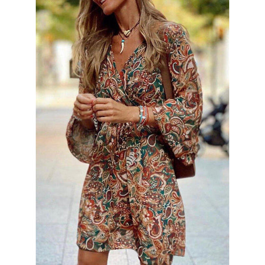 Sommerkleid Damen Midi | Luftig tailliert | Bequem vielseitig | Sommer Look-Luzern Mode