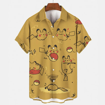 Pyjama Set Sommer | Gengar Snorlax Print | 1 kaufen 1 gratis | Unisex & bequem-08-M-Luzern Mode