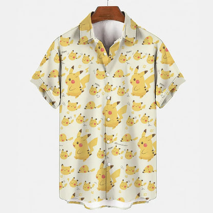 Pyjama Set Sommer | Gengar Snorlax Print | 1 kaufen 1 gratis | Unisex & bequem-13-M-Luzern Mode