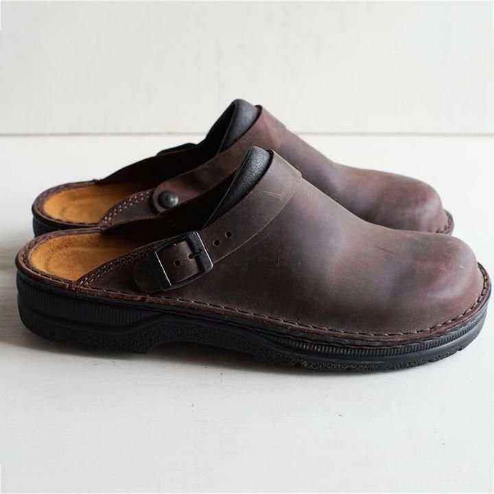 Herren Lederslipper | Gummisohle | Echtes Leder | Rutschfest-Luzern Mode