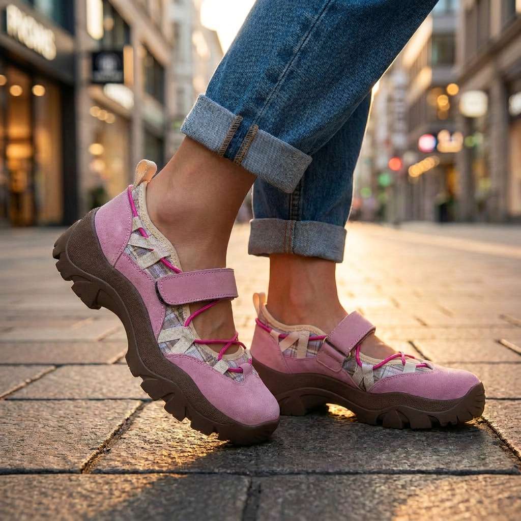 Women's Comfort Loafers with Hook-and-Loop Strap | Lightweight Slip-On Shoes 9
