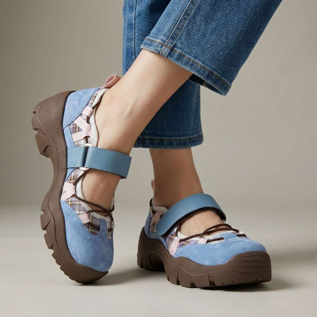 Women's Comfort Loafers with Hook-and-Loop Strap | Lightweight Slip-On Shoes 3