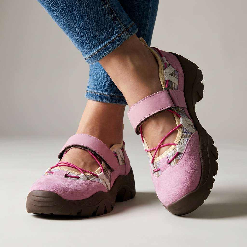 Women's Comfort Loafers with Hook-and-Loop Strap | Lightweight Slip-On Shoes 4