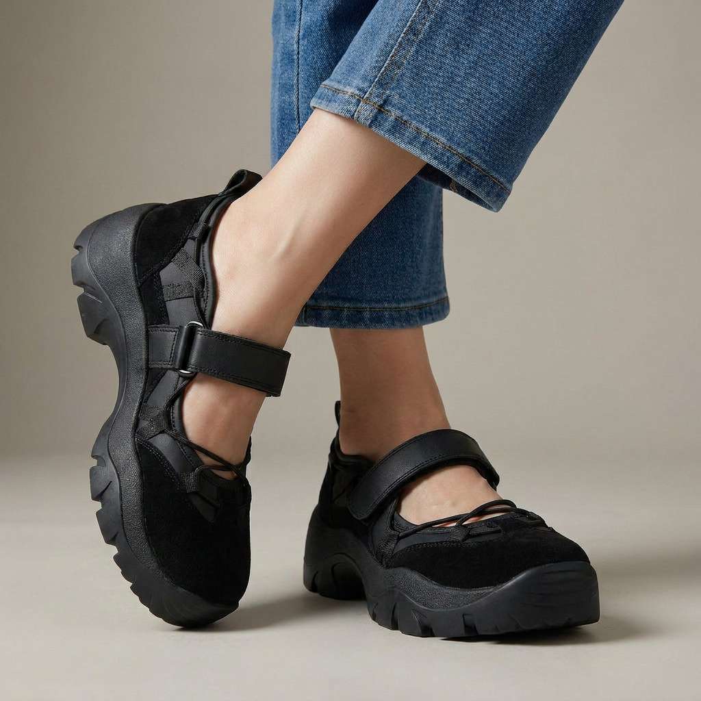 Women's Comfort Loafers with Hook-and-Loop Strap | Lightweight Slip-On Shoes 5