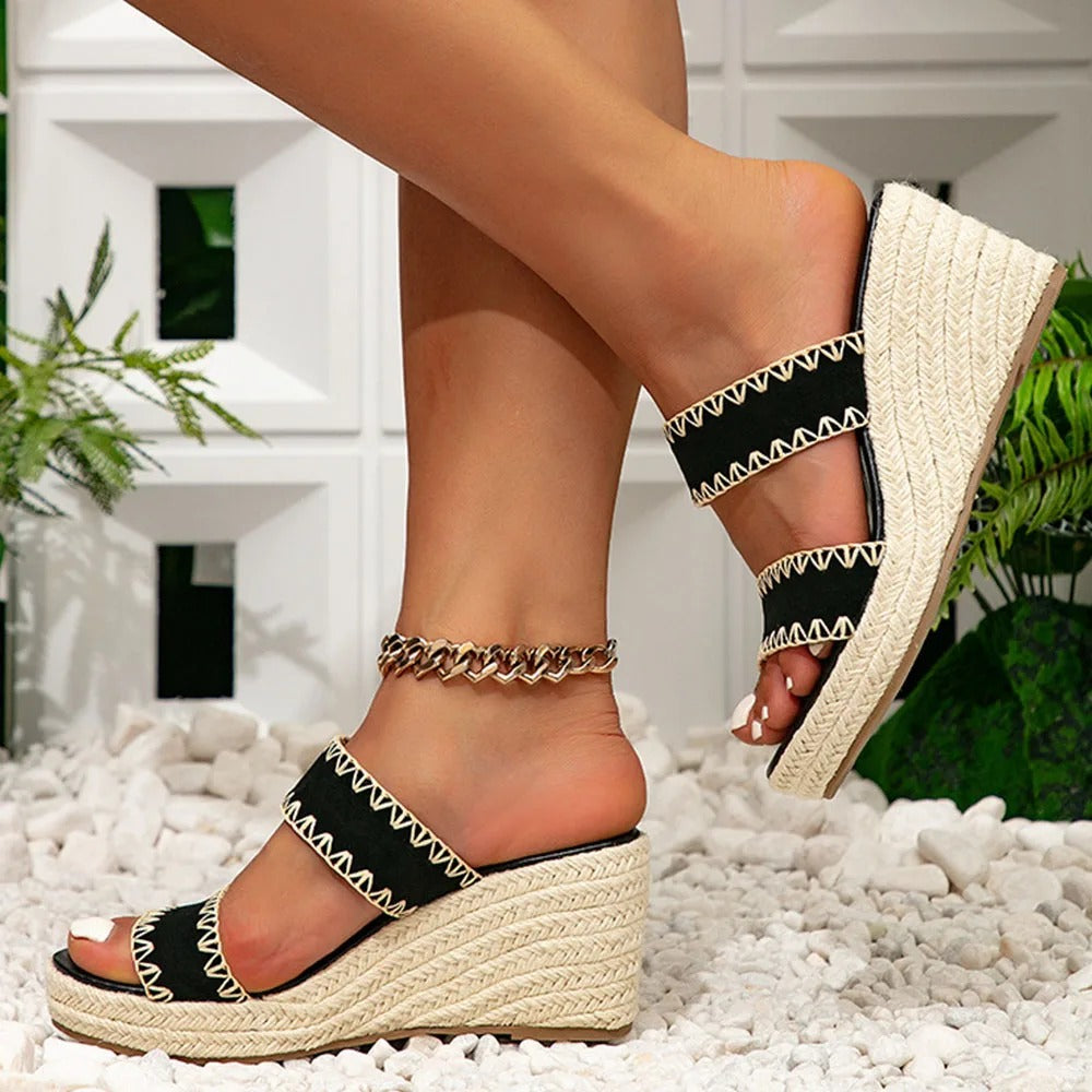 Orthopädische Damen‑Sommersandalen mit Fußgewölbestütze – Léanne