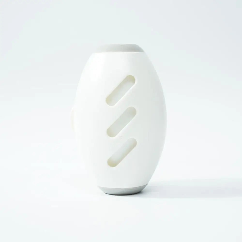 Weißer Keramik-Lufterfrischer, oval, mit Schlitzen, modernes Design, neutralisiert Gerüche.