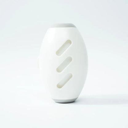 Weißer Keramik-Lufterfrischer, oval, mit Schlitzen, modernes Design, neutralisiert Gerüche.