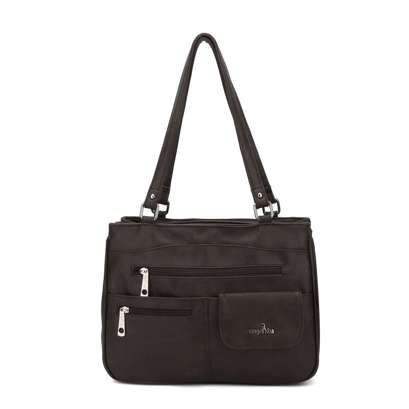 Multi-Compartment Damen Schulter- und Crossbody-Tasche – FlexiCarry