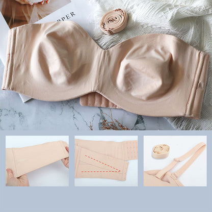 Bandeau-BH | Abnehmbaren Trägern | Nahtlos | Ultradünn | Verstellbar-Luzern Mode