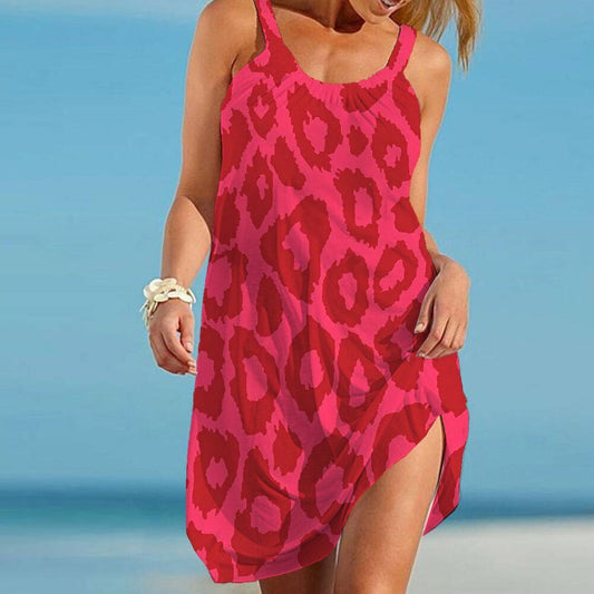 Locker sitzendes Leoparden-Sommerkleid – Noa