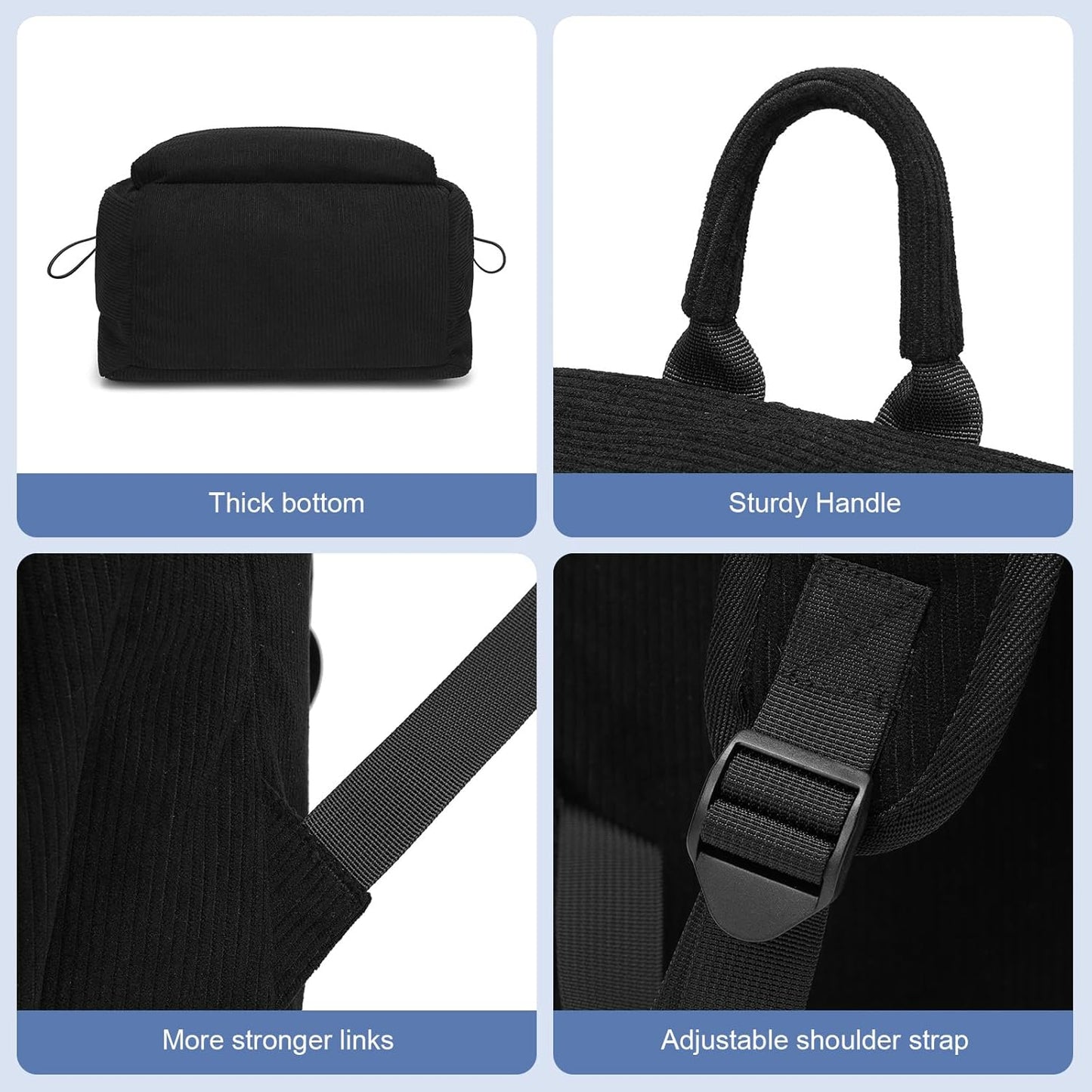 Leichte wasserabweisende Laptop-Rucksack mit mehreren Taschen – 15,6" TravelPro-Serie