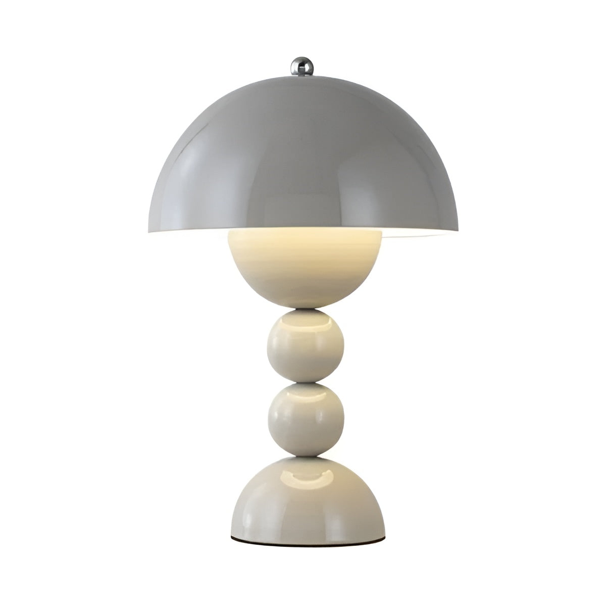 Nordic Tischlampe, grau, modern, tragbar, Blumenknospen-Design, dekorative Beleuchtung.