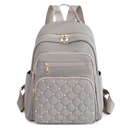 Leichter wasserabweisender Nylon-Rucksack für Damen – Reisen & Schule